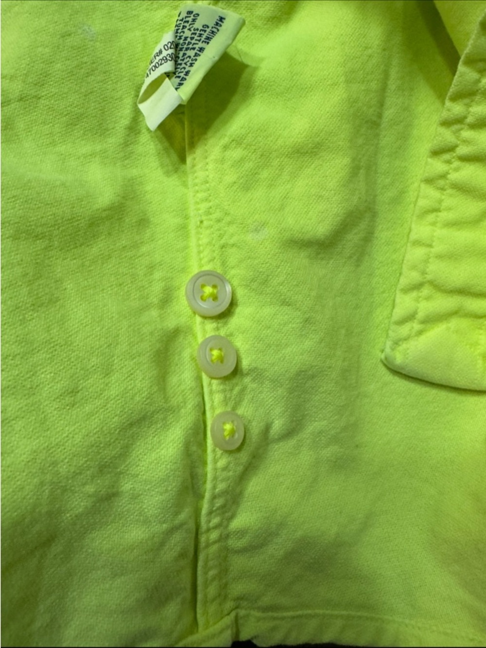 Ralph Lauren Neon Yellow-Green Custom Fit Button Down Shirt Women's Size XL - Picture 13 of 16